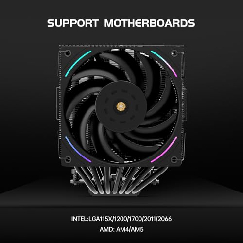 Image of Thermalright Phantom Spirit 120 EVO CPU Air Cooler, 7x6mm Heat Pipes, Dual 2150RPM PWM Fan, for AMD AM4 AM5 /Intel 1700 /1150 /1151 /1200 /17XX /2011