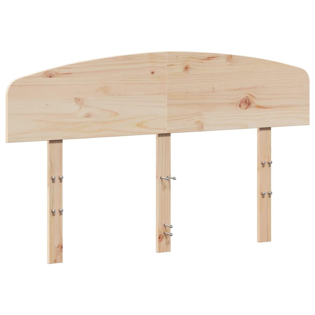 vidaXL Cabecero, Cabecera para Estructura Marco de Cama, Cabezal de Somier, Mueble para Dormitorio Hogar, Madera Maciza de Pino 135 cm