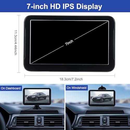 Image of Docooler Backup Camera, Rear View Camera with 7-inch IPS Monitor, AHD Night Vision Backup Camera, 150 Wide-Angle, DIY Adjustable Guide Lines, IP68 Waterproof Reverse Camera for Car, Truck, RV, SUV
