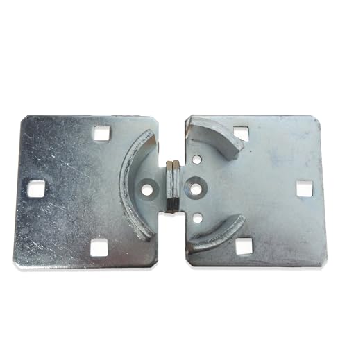 Image of PACLOCK's PL770 Hockey Puck Hasp, Padlock & Keys Not Included, Puck-Mountable w /Extra Security Features, No Backplates, Zinc Plated