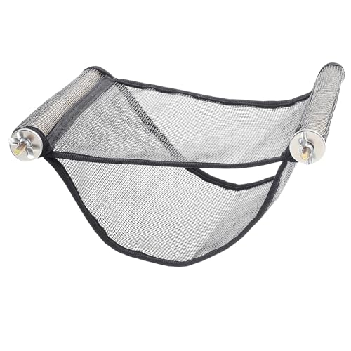 SEWACC Hamaca Colgante para Hámster y Petauro del Azúcar Nido Transpirable de Nailon Negro Malla para Mascotas Pequeñas Cama Cómoda para Jaula Tamaño Grande