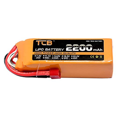 14.8V/4S 2200mAh 25C LiPO Batería T Plug para RC Modelo Avión FPV Drone Speed Boat Truck Buggy