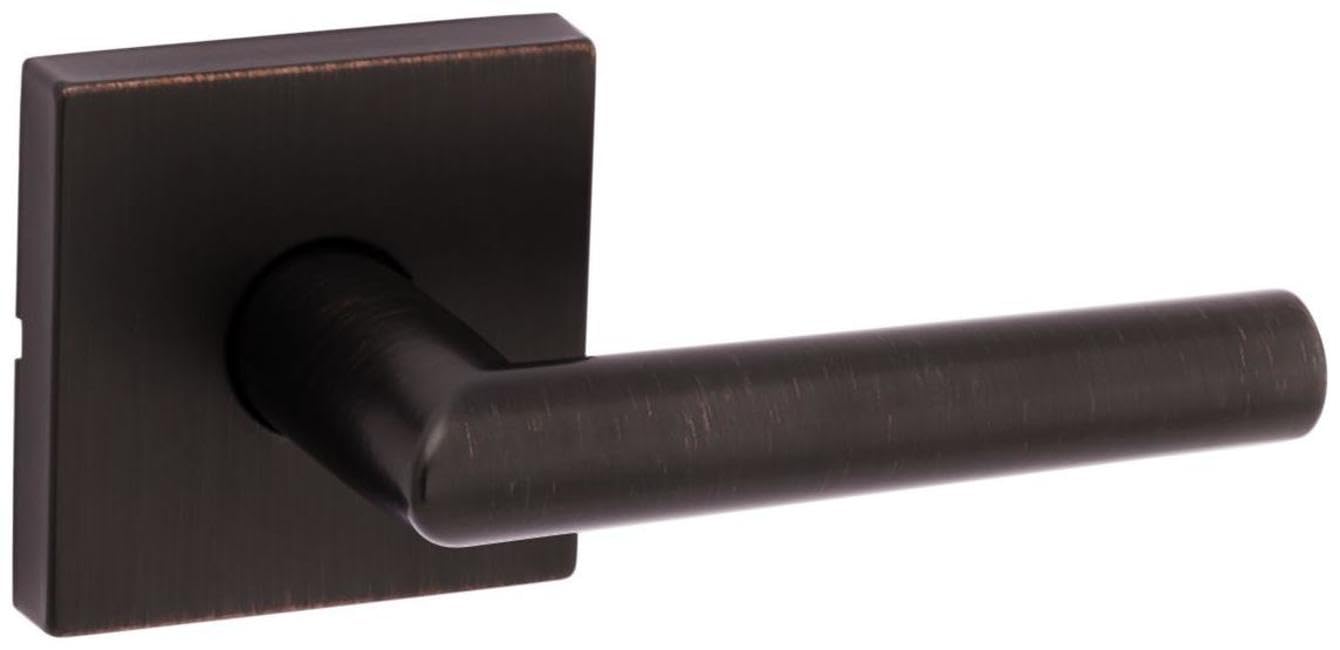 Kwikset 720MILSQT-11P Kwikset 720MILSQT Milan Passage Door Lever Set with Square Rose