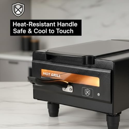 Image of Hot Grill 10-Inch Compact Electric Tandoor | 1500W Heating Element | Metal Body | Elegant and Lightweight Design | Home Grilling, Tandoori Cooking, Roasting, Baking & Kebabs