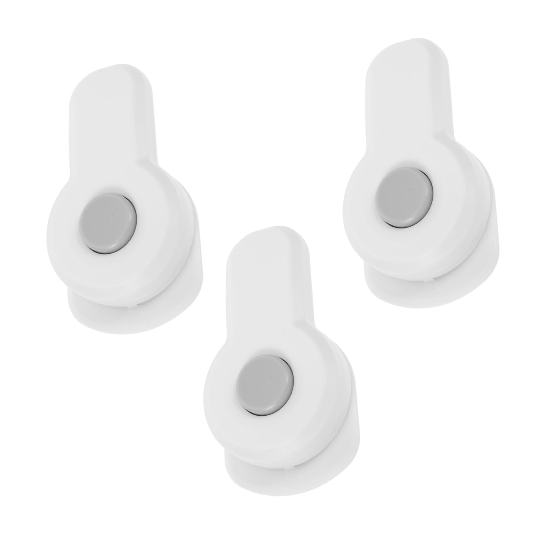 Toyvian 15piezas Cerraduras De Seguridad Para Protección Para Armarios Refrigeradores y Fácil Instalación y Alta Durabilidad