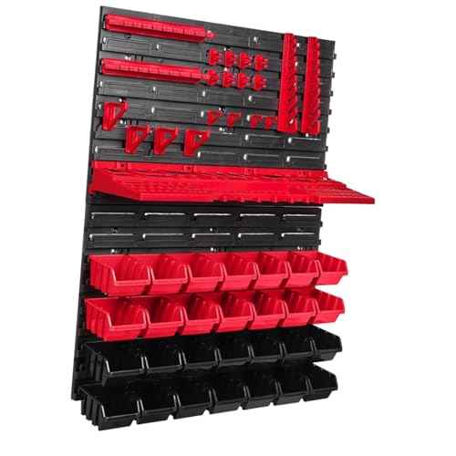 Image of VELURA 49Pcs Wall Mounted Board Tool Organizer Set Garage Storage Rack for Workshop|Home & Garden|Home & Garden