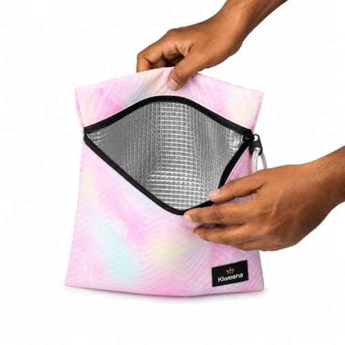 Image of Insulated Lunch Pouch for Office, School & Travel | Thermal Tiffin Bag with Aluminium Foil Lining | Leakproof, Lightweight & Reusable Lunch Organizer for Men, Women & Kids (Multi Edition A)