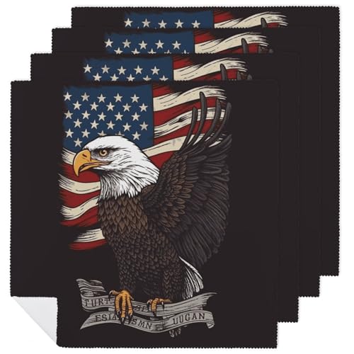 Servilletas de Tela Patrióticas USA 18.7x18.7 Pulgadas Pack 6 miniatura 1