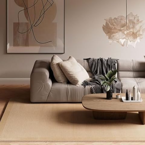 Wool Thick Bordered Shaggy Rug for Living Rooms Cover