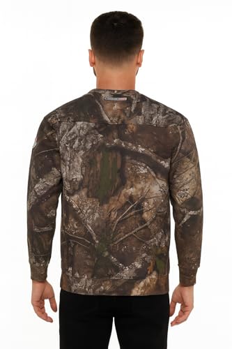 Realtree APX Camouflage Crewneck Pullover Sweatshirt Premium Dura Polyester Fleece Performance for Men and Women2