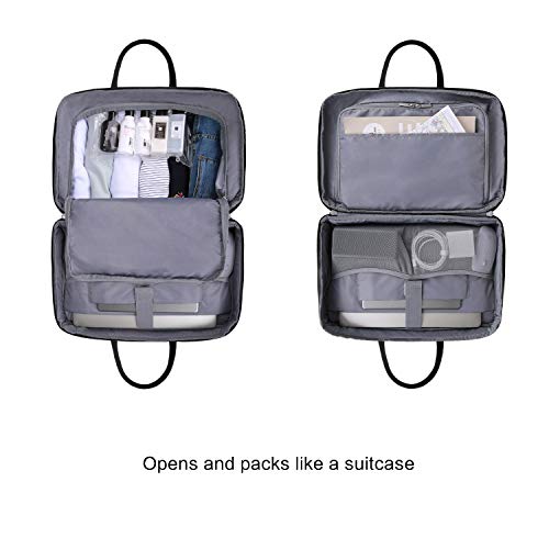 BAGSMART Weekender Bag Travel Duffle Bag Under Seat Carry On Bag for Travel, Gym, Sport, Black