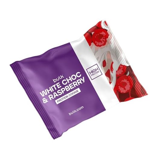 11 Bulk Protein Cookie, Kekse, Weiße Schokolade und Himbeere, 12 Stück, Verpackung Kann Variieren