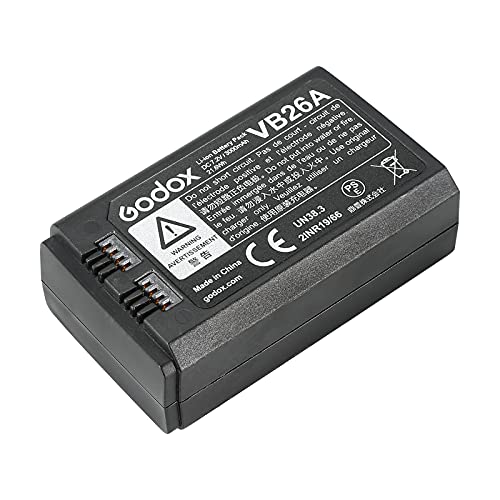 Godox V1 Battery Vb26A Lithium Battery Pack V1S V1C V1N V1F V1O Round Head Flash V860Iii-S V860Iii-C V860Iii-N V860Iii-F V860Iii-O V850Iii Ad100Pro Mf-R76 Camera Flash Speedlite #TOP6