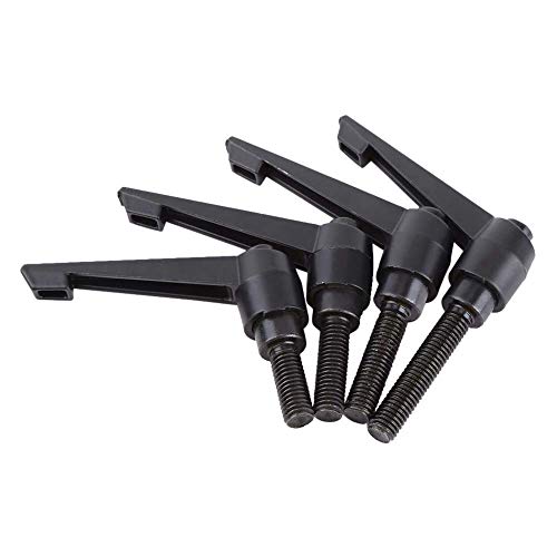 Walfront Hebelgriff M10 x 25/30/40/50 mm Einkomponenten mit Klemmhebel [M10 x 30] Verstellbarer Griff in Schwarz