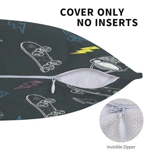 Housse de coussin motif graffiti pour relooker un canapé de salon