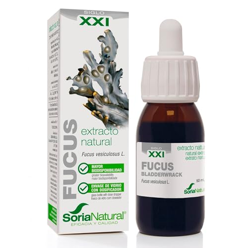 Soria Natural Fucus Extracto - Ayuda a Controlar el Peso, Efecto saciante - 100% Puro - Favorece los Planes de Alimentación Saludable - Botella de 50 ml