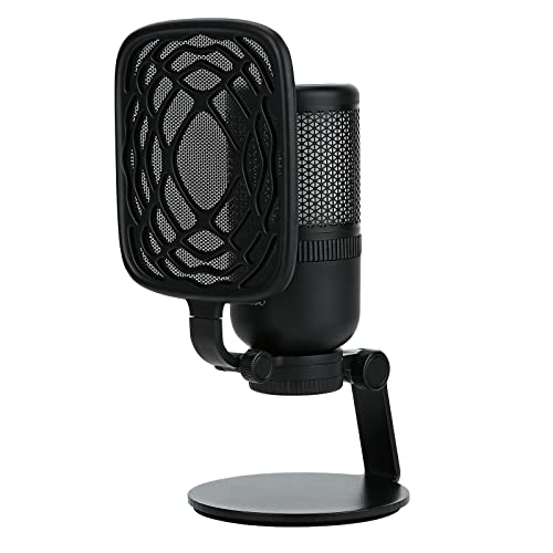 Asmuse Gaming PC USB Microphone, Podcast Condenser Mic with Boom Arm, Pop Filter, Mute Button for Streaming,Online Chat, RGB Computer Mic for PS4/5 PC Gamer YouTube