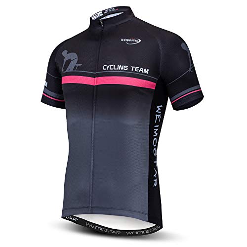 Men's Cycling Jersey Short Sleeve Bike Shirt Riding Tops Outdoor MTB Bicycle Clothing S Stripe