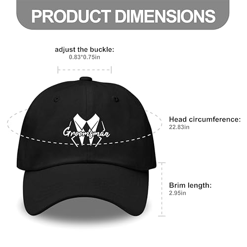 Image of LADY&HOME Bachelor /Bachelorette Party Baseball Hats Set, Embroidered Adjustable Cotton Truck Caps