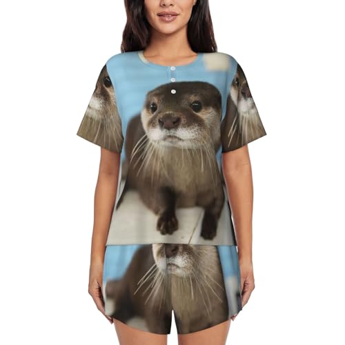 Loutre mignon EdWal imprimé anti-décoloration pour en finir avec les vêtements ternes sans style