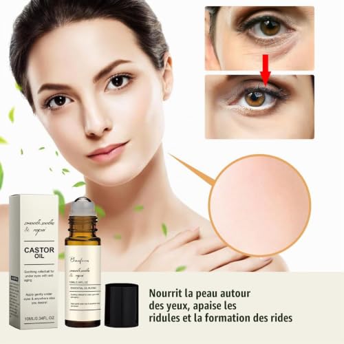 Liftora Anti Rides Puissant Immediat, 10 ml Liftora Anti Cerne Homme, Serum Yeux Anti Cernes Et Poche, Castor Oil Anti Ride Express, Wrinkle Power, Soins De Yeux Pour Tous Types De Peau (1) – vue 2
