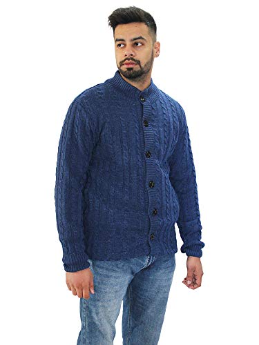 Image of Matelco Mens Woollen Buttoned Sweater Full Sleeves for Winters