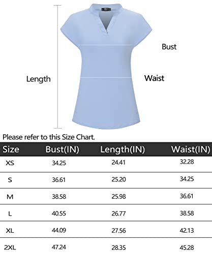 Vidusou Polo For Women Plus Size, Junior Workout Running Yoga Gym Fitness Sport Tennis Fishing Climbing Hiking Biking Bowling Short Sleeve Moisture-Wicking Shirts Outdoor Clothes Blue Xxl #TOP4
