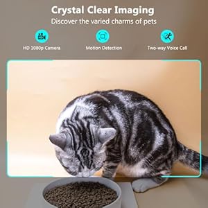   Automatic-Cat-Feeder-with-Camera-1080P-Live-Video-with-Night-Vision-6L25-Cups-Timed-Cat-Food-Dispenser-for-Remote-Feeding-2-Way-Audio-Smart-Pet-Feeder-for-Cats-and-Dogs-with-App-Control