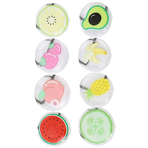 DRESSOOS 8piezas Compresas Frías Para Ojos Diseño Ondulado Almohadillas De Gel Para Cuidado Ocular y Viaje