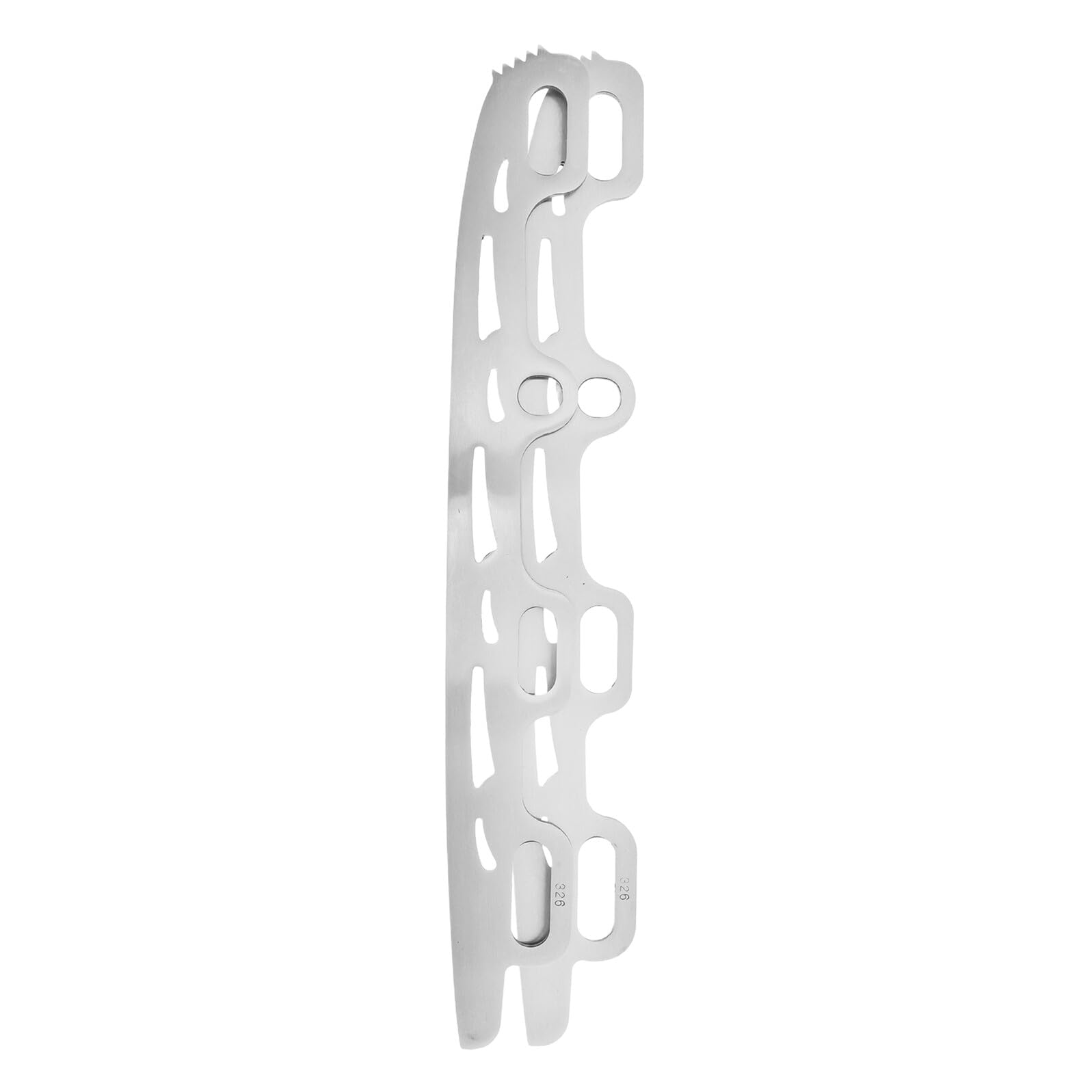 Lames Interchangeables en Acier Inoxydable 326 MM pour Patins Artistiques et Hockey sur Glace, 1 Paire, Accessoires de Rechange Légers et Précis pour Entraînement et Compétition