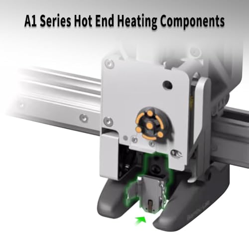 Upgraded Bamboo A1 Hotend Heating Assembly Kit for Bambu Lab A1, A1 Mini 3D Printer Hot End Heating Component 3D Printer Accessories