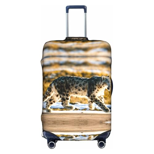 Housse de protection pour valise léopard blanc pour vos vacances