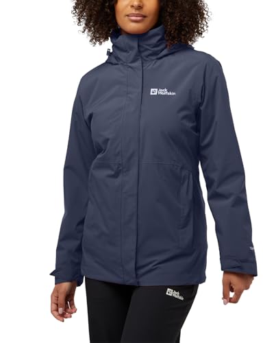 Jack Wolfskin Damen Rotwand 3in1 Jkt W, Graphite, L EU