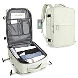 SZLX Maleta Cabina Avion 40x20x25 Ryanair y Easyjet - Bolsas de viaje para Portátil con cable USB - Equipaje de Mano impermeable para mujer - Mochila escolar 45x36x20