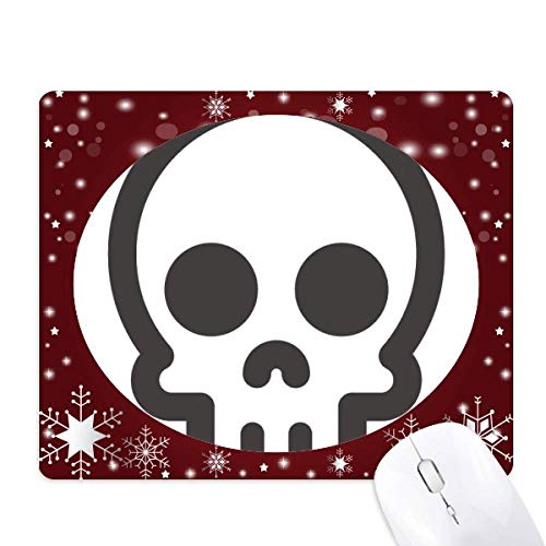 Tapis de souris flocon de neige et smiley squelette aux finitions soignées
