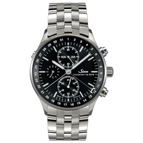 [�W��]Sinn 6052 �������� �r���v �����Y Frankfurt Financial Watches �t�����N�t���g �t�@�C�i���V���� �E�H�b�` �X�e�����X�o���h �փo���h�t�� �h�C�c�� [���K�A���i]
