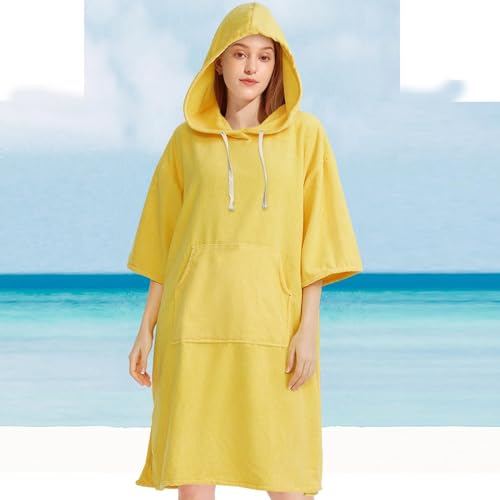 Poncho de plage à capuche microfibre idéal pour le surf et le camping - 8