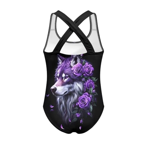 Image of JEOCODY Swimsuit for Girls One Piece Bathing Suit for Teens Crossback Hawaiian Beach Swimwear