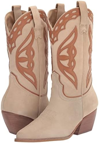 Steve Madden Women's Wynter Western Boot, Sand, 11 | Image 6