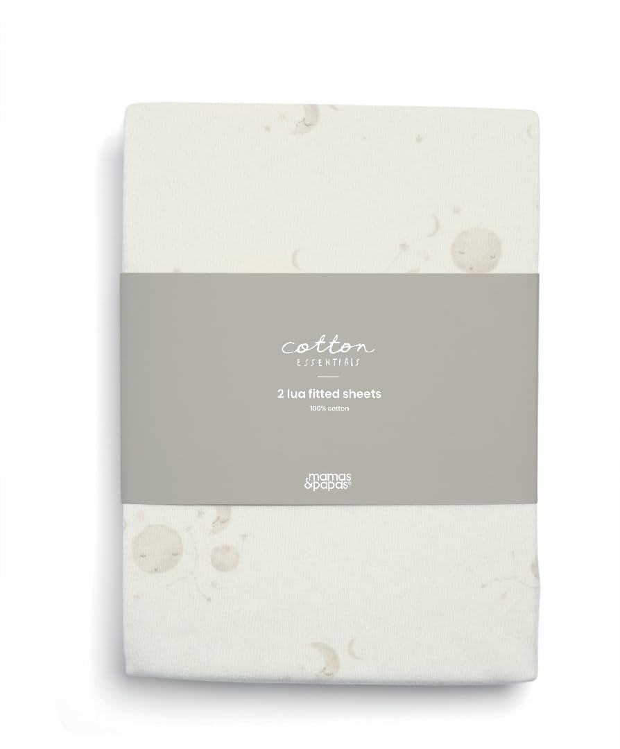 Mamas & Papas 2 Universal Crib Fitted Sheets, Cosmic