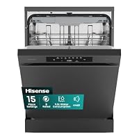 Hisense Hi4 Standard Dishwasher - Black - B Rated