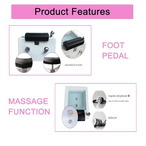 Bubble Bath Spa masajeador eléctrico para pies con luz LED miniatura 6