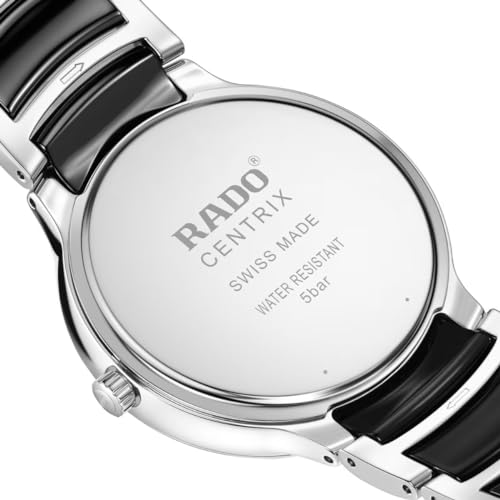 Rado Centrix Diamond with Black Dial, Date Display and Swiss Quartz Movement4