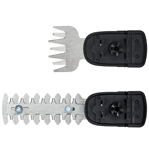 SHALL Ersatzklingen für Akku-Grasschere & Heckenschere, 7,2 V, elektrischer Strauchschneider, 2-in-1, Hand-Grasschneider, Heckenschere, Heckenschneider, Grasschneider