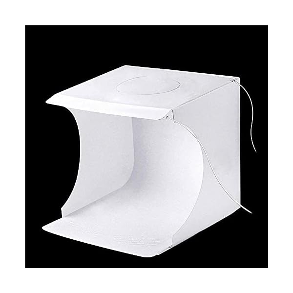 XKun Fotozelt für Fotoaufnahmen, LED-Lichtzelt, Softbox, Lichtzelt (Farbe: Weiß)
