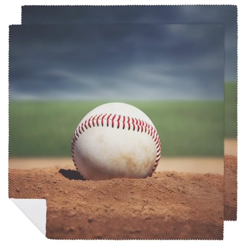 Servilletas de Tela Estampadas Baseball Pack x2 miniatura 1