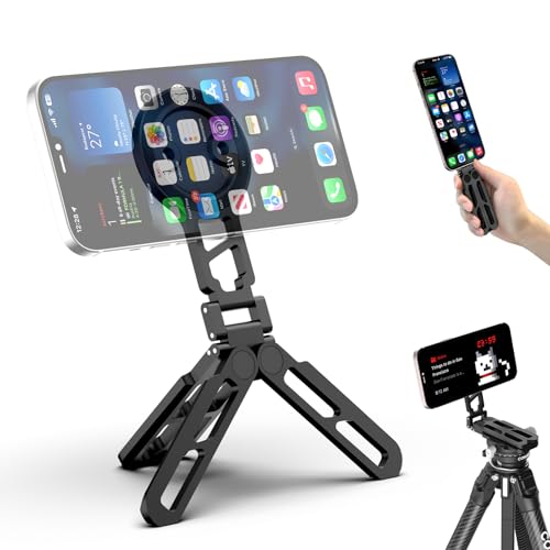 Trépied magnétique COMAN DP55 pliable avec support Arca-Swiss et griffe pour iPhone