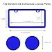 2PCS Matte License Plate Frames, 2 Holes Solid Rust-Proof Stainless Steel License Plate Holder, Universal Car License Plate Cover for Women and Man with Screws Accessories