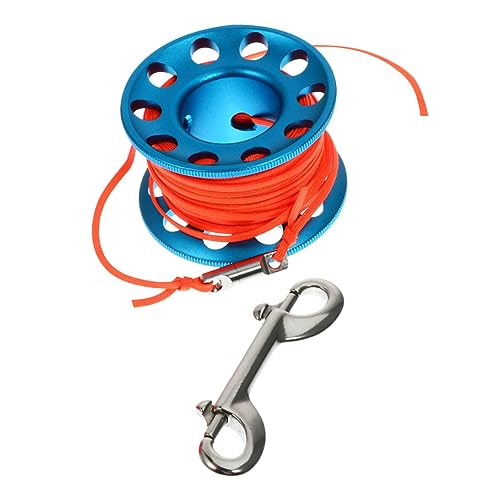 UKCOCO 1Set Professional Scuba Diving Spool Reel Durable Diving Tool with Sturdy Snap Clip Smooth Surface and for Underwater Exploration and Safety