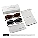 GFUIARA Oval Sunglasses for Women Men Fashion Small 90s Style Sun Glasses UV400